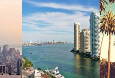 montage of USA cities images