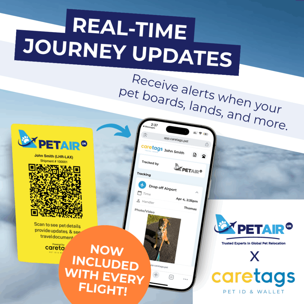 CareTags – Real time updates for Pet Travel | PetAir UK