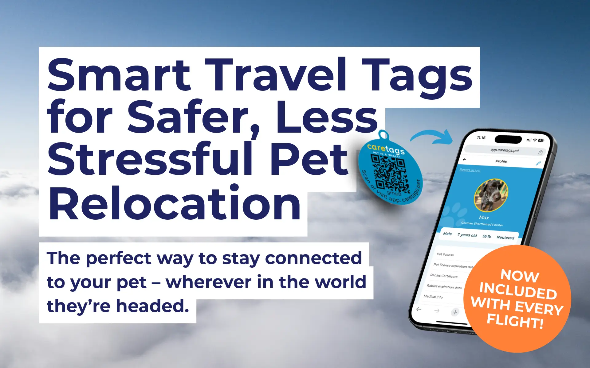 CareTags: Smart Travel Tags for Safer, Less Stressful Pet Relocationl | PetAir UK