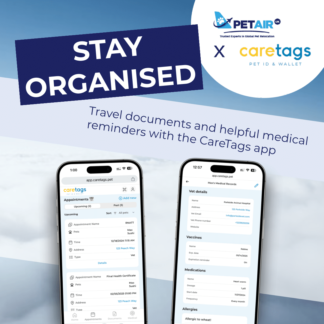 CareTags for Pet Travel | PetAir UK