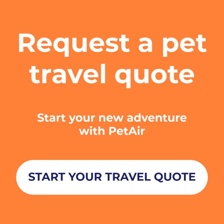Request a pet travel quote | PetAir UK