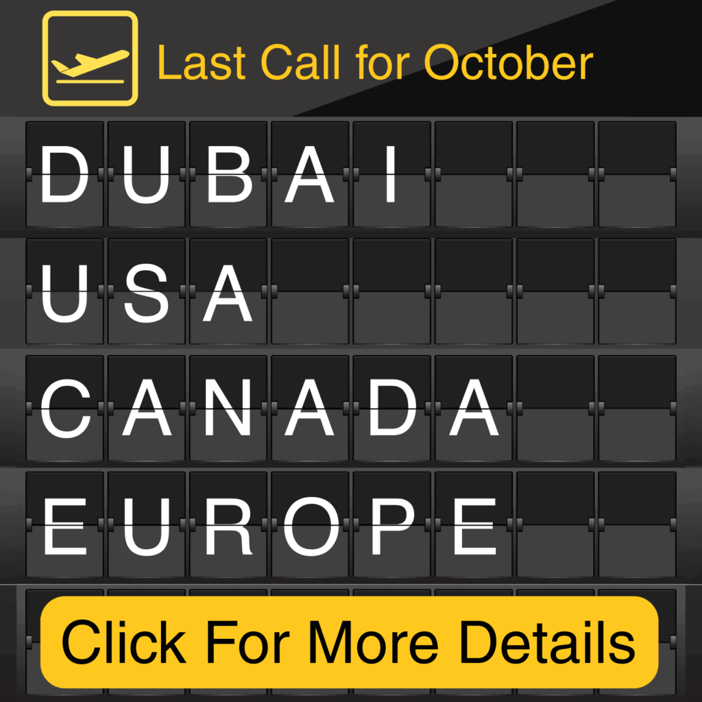 Last Call with Fast Track for October | PetAir UK