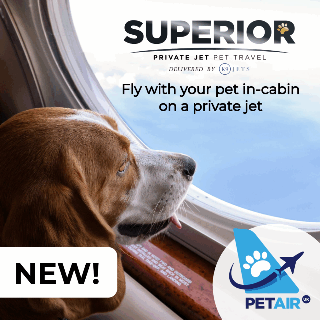 Superior package delivered by K9Jets | PetAir UK