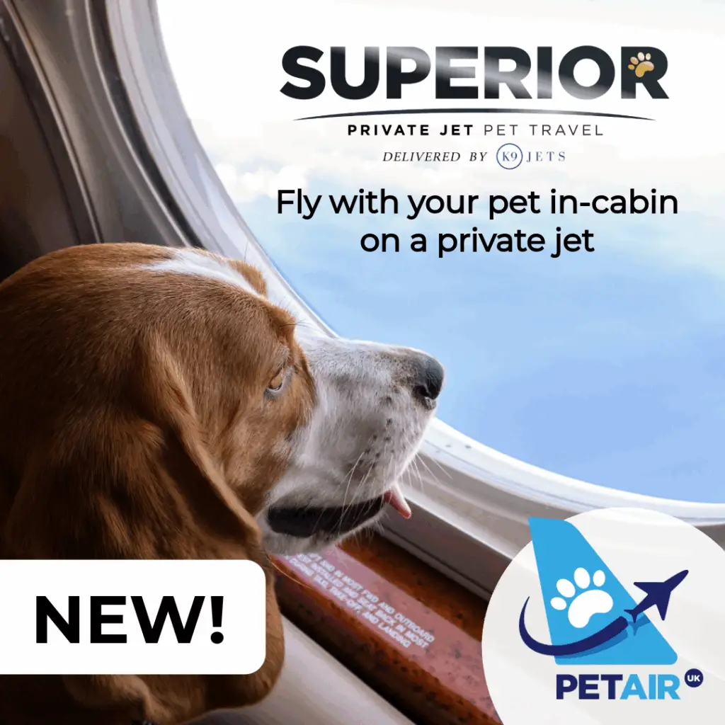 Superior package delivered by K9Jets | PetAir UK