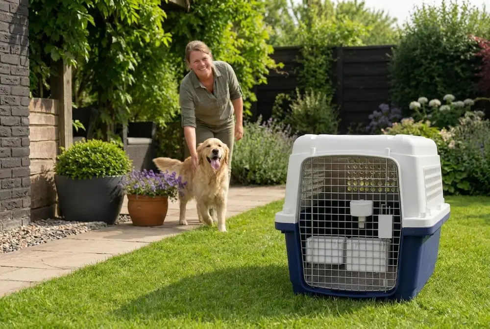 Supplied pet travel crate and preparation | PetAir UK