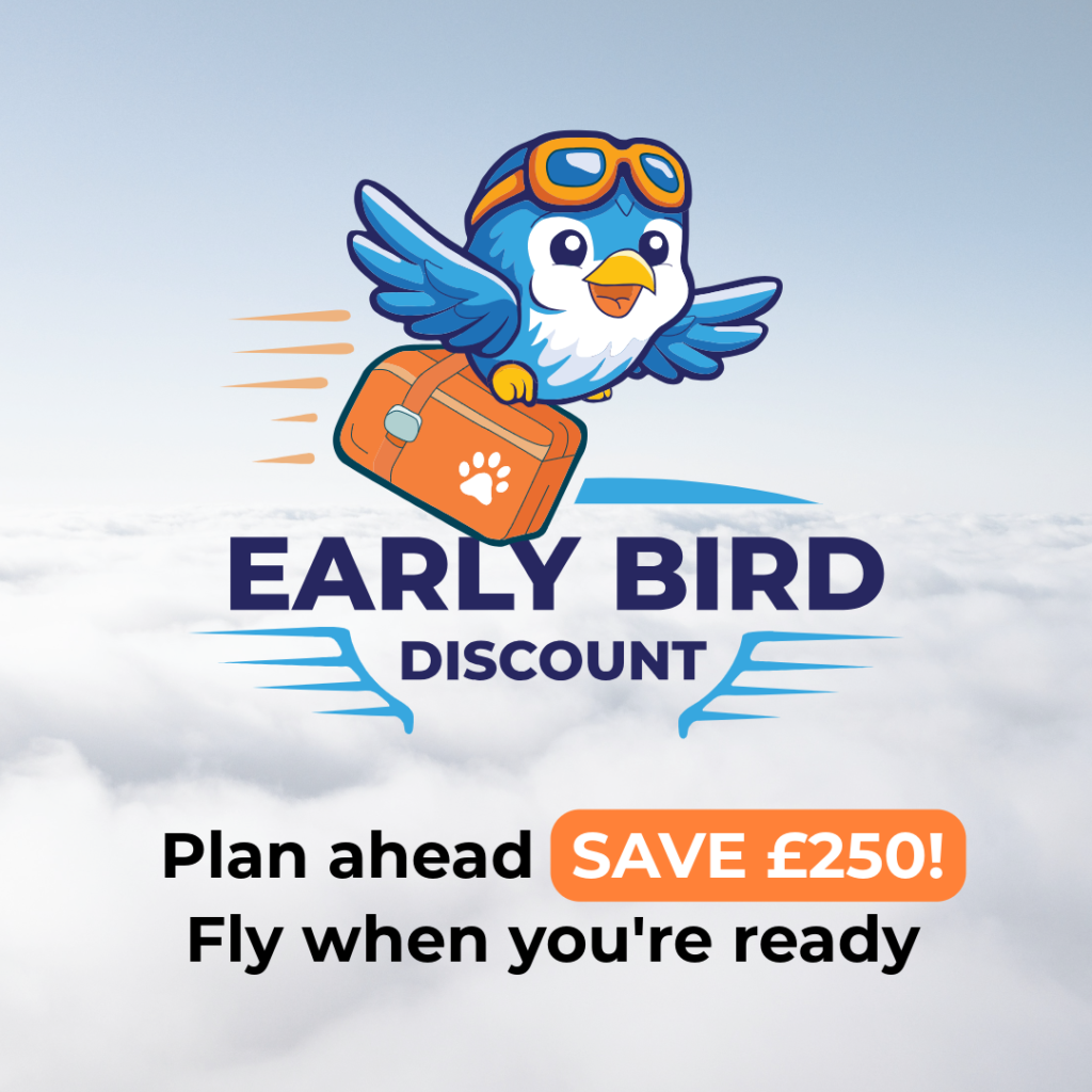 Early Bird discount with PetAir | PetAir UK